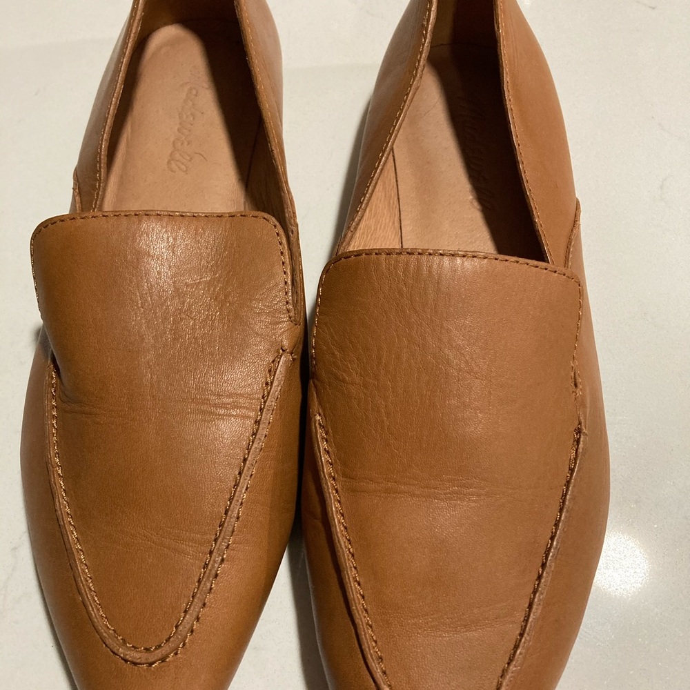 7.5 MADEWELL Frances Skimmer Leather Loafer